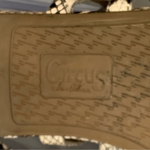 Circus by Samuel Edelman Cherri women’s snake print sandals. Size 10 - Picture 12 of 13